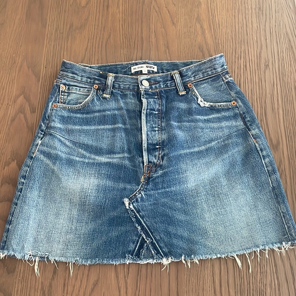 Re/done Jean mini skirt sz 28